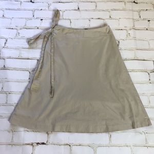 Talbots brand mid length khaki skirt size 8